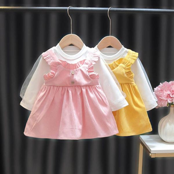 girl's dresses girl toddler kids baby girls lace patchwork dress suspender outfits set spring lovely for vestidos 2021, Red;yellow
girl's dresses girl toddler kids baby girls lace patchwork dress suspender outfits set spring lovely for vestidos 2021, Red;yellow
