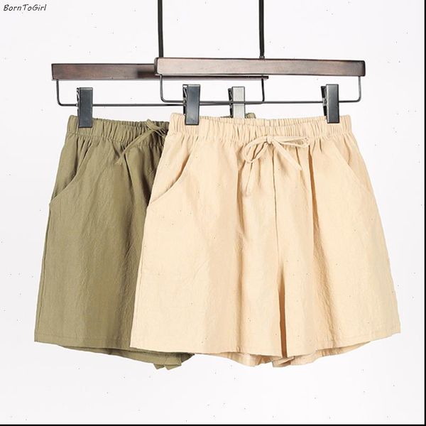 women shorts spring summer casual high waist black white gray army green khaki linen, White;black
women shorts spring summer casual high waist black white gray army green khaki linen, White;black