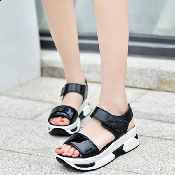 dress shoes dwayne summer women's sandals wild tide casual female beach flat student hook&loop 357, Black
dress shoes dwayne summer women's sandals wild tide casual female beach flat student hook&loop 357, Black