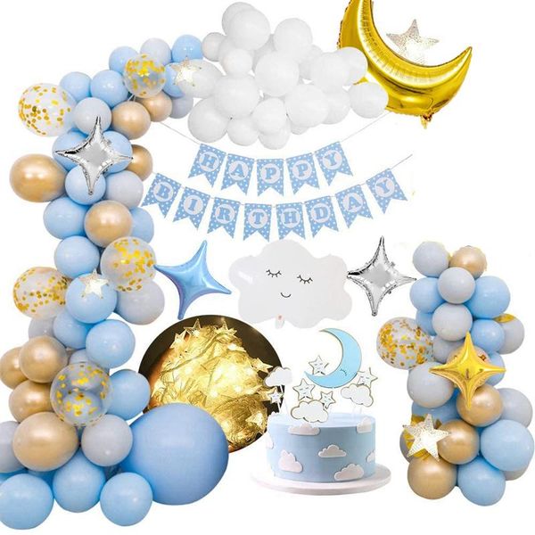 party decoration 65pcs/set blue sky theme birthday decorations kids boy girl banner cloud balloon with light 1st supplies
party decoration 65pcs/set blue sky theme birthday decorations kids boy girl banner cloud balloon with light 1st supplies