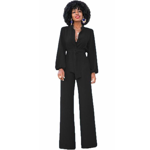 women's jumpsuits & rompers runway designer 2021 autumn winter women long jumpsuit overalls office ladies wide leg black tunic romper w, Black;white
women's jumpsuits & rompers runway designer 2021 autumn winter women long jumpsuit overalls office ladies wide leg black tunic romper w, Black;white