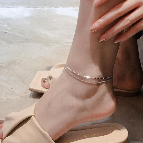 anklets silver plated double layer women's anklet geometric disc bracelet summer leisure beach party jewelry 2021, Red;blue
anklets silver plated double layer women's anklet geometric disc bracelet summer leisure beach party jewelry 2021, Red;blue