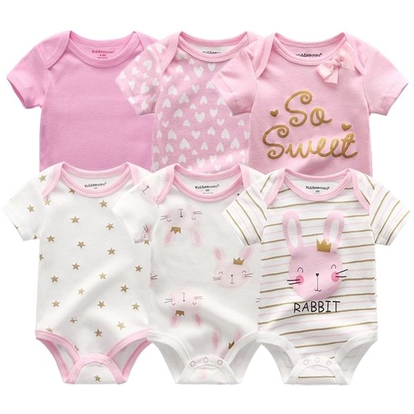 6pcs newborn boys girls bunny summer clothes new cotton bodysuits short sleeve body baby onesie jumpsuit 210309, Blue
6pcs newborn boys girls bunny summer clothes new cotton bodysuits short sleeve body baby onesie jumpsuit 210309, Blue