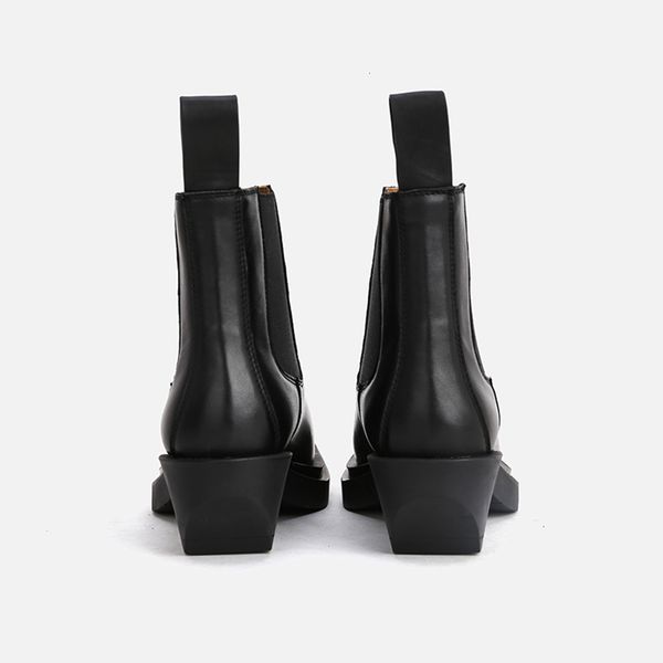 boots womans chelsea med heels british retro genuine leather white martin square toe platform slip-on ankle jvm4, Black
boots womans chelsea med heels british retro genuine leather white martin square toe platform slip-on ankle jvm4, Black