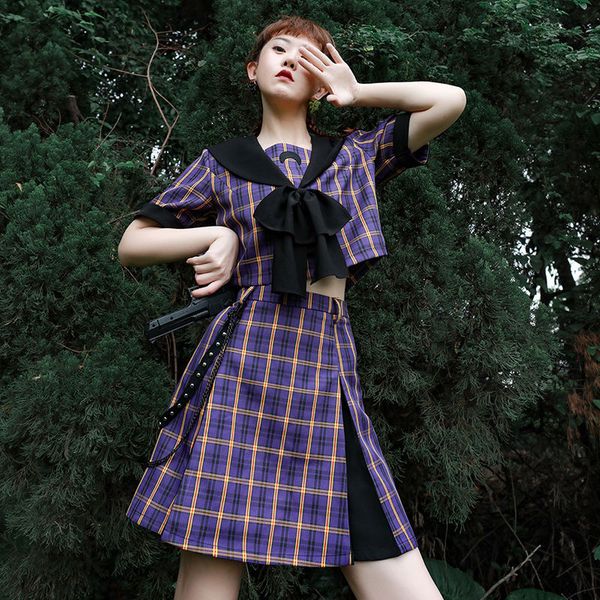 2021 Top quality Summer 2 Pieces Set Women Skirt Top Elegant Purple Plaid Mini Skirts Suit Clothing Sweat Cute Crop Tops t Shirts Q8PX, White
2021 Top quality Summer 2 Pieces Set Women Skirt Top Elegant Purple Plaid Mini Skirts Suit Clothing Sweat Cute Crop Tops t Shirts Q8PX, White