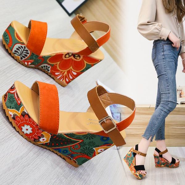 sandals ladies color design platform wedge heel women casual high-shoes fashion ankle strap open toe sandals43, Black
sandals ladies color design platform wedge heel women casual high-shoes fashion ankle strap open toe sandals43, Black