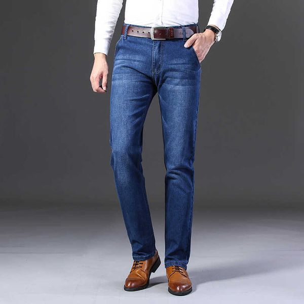 large size 2020 spring new men's jeans business casual stretch straight denim trousers pants male brand clothes x0621, Blue
large size 2020 spring new men's jeans business casual stretch straight denim trousers pants male brand clothes x0621, Blue
