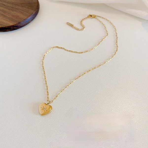 pendant necklaces lovoacc exquisite stainless steel love heart cubic zircon necklace for women star gold color metallic jewelry, Silver
pendant necklaces lovoacc exquisite stainless steel love heart cubic zircon necklace for women star gold color metallic jewelry, Silver