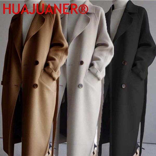 women's wool & blends fashion autumn winter long coat women casual double breasted double-faced woolen blazers jacket female elegant ov, Black
women's wool & blends fashion autumn winter long coat women casual double breasted double-faced woolen blazers jacket female elegant ov, Black