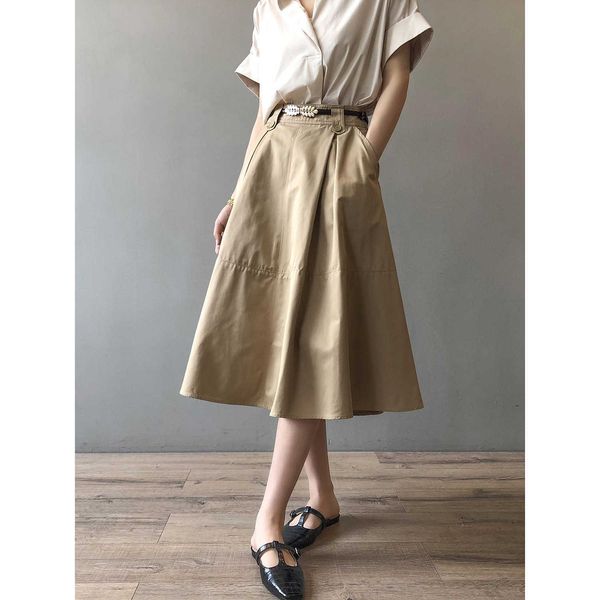 shuang yan solid color skirt women's 2021 summer french loose temperament swing medium length princs 9591, Black
shuang yan solid color skirt women's 2021 summer french loose temperament swing medium length princs 9591, Black