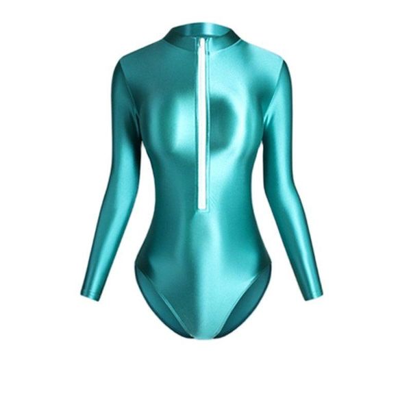 one-piece suits xckny one piece swimsuit women's tight front back zipper two style high slit glossy long sleeve bottom coat
one-piece suits xckny one piece swimsuit women's tight front back zipper two style high slit glossy long sleeve bottom coat