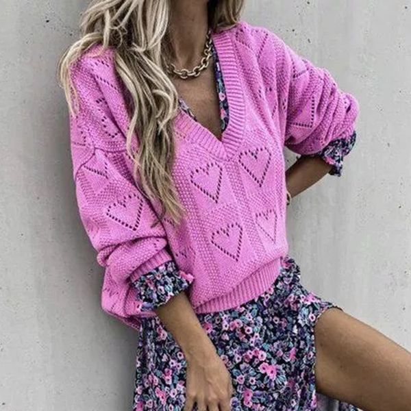 2021 new sweater hollow knitted pullover openwork oversized female solid long sleeve loose fashion sweaters women ldo1, White;black
2021 new sweater hollow knitted pullover openwork oversized female solid long sleeve loose fashion sweaters women ldo1, White;black