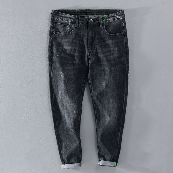 2021 spring new style ankle-length stretch cotton jeans pants brand black trousers for men trendy spodnie pantalones mal7, Blue
2021 spring new style ankle-length stretch cotton jeans pants brand black trousers for men trendy spodnie pantalones mal7, Blue