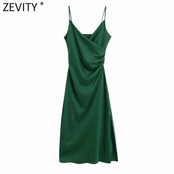 zevity women fashion v neck pleats design green soft satin sling dress chic female spaghetti strap side zipper vestido ds8586 g1223, Black;gray
zevity women fashion v neck pleats design green soft satin sling dress chic female spaghetti strap side zipper vestido ds8586 g1223, Black;gray