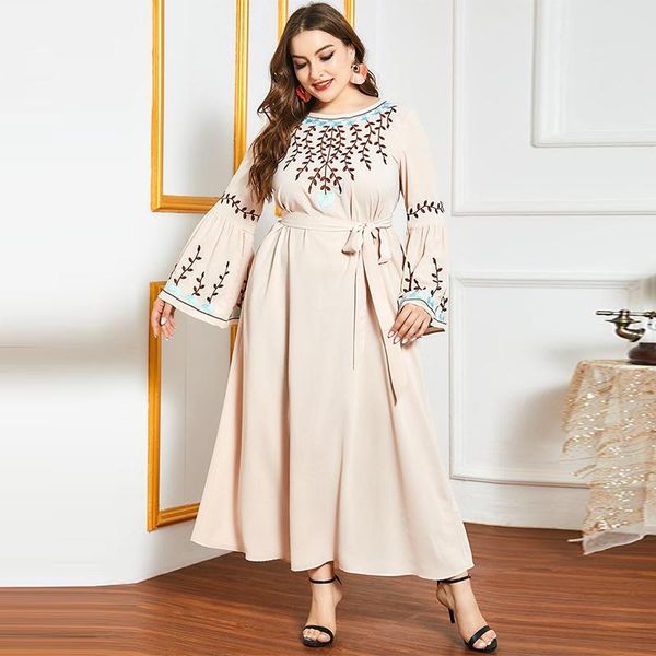 ethnic clothing plus size women's comfortable arab dress stitching horn embroidery casual muslim long skirt, Red
ethnic clothing plus size women's comfortable arab dress stitching horn embroidery casual muslim long skirt, Red