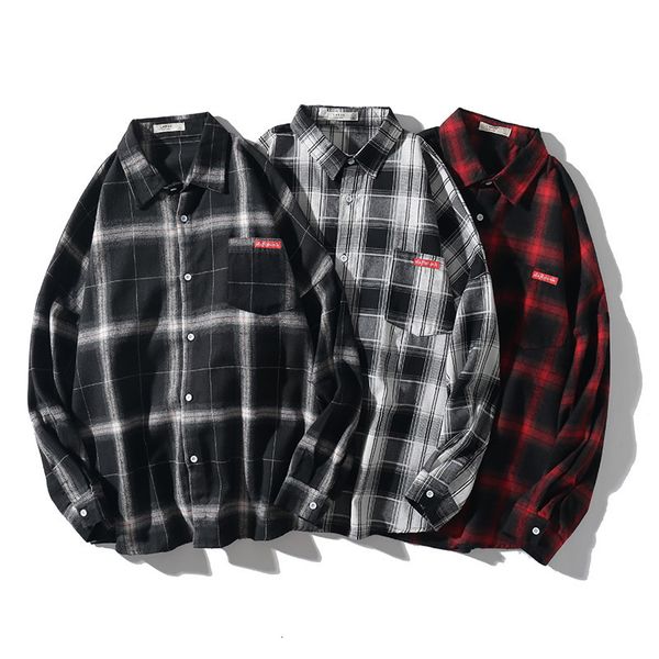 2021 new casual spring autumn men harajuku style wild plaid coat long sleeve shirts male japanese retro lapel shirt wb6k, Black;brown
2021 new casual spring autumn men harajuku style wild plaid coat long sleeve shirts male japanese retro lapel shirt wb6k, Black;brown