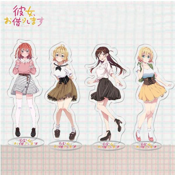 keychains anime rent a girlfriend kanojo okarishimasu cosplay stand figure model plate ichinose chizuru asami nanami figures desk display, Silver
keychains anime rent a girlfriend kanojo okarishimasu cosplay stand figure model plate ichinose chizuru asami nanami figures desk display, Silver