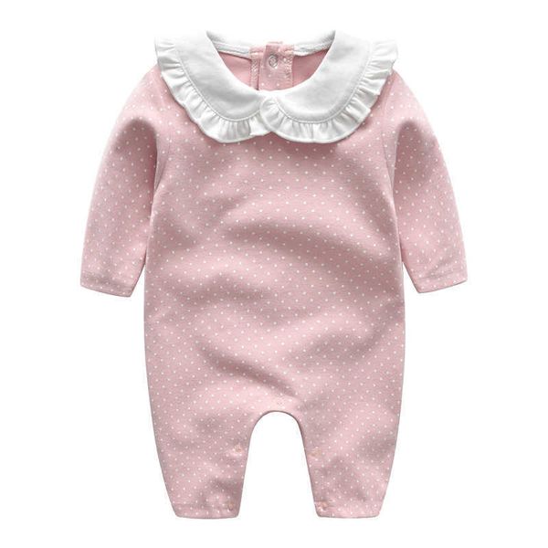 dot print toddler girls romper long sleeve jumpsuits born baby girls clothes infant clothing with headband 2pcs outfits 210722, Blue 
dot print toddler girls romper long sleeve jumpsuits born baby girls clothes infant clothing with headband 2pcs outfits 210722, Blue