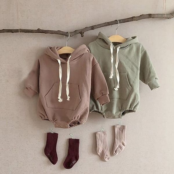baby boys girls cute long sleeved romper clothes spring autumn hoodie with cap pure cotton infant kids fleece thicken jumpsuits 210309, Blue
baby boys girls cute long sleeved romper clothes spring autumn hoodie with cap pure cotton infant kids fleece thicken jumpsuits 210309, Blue