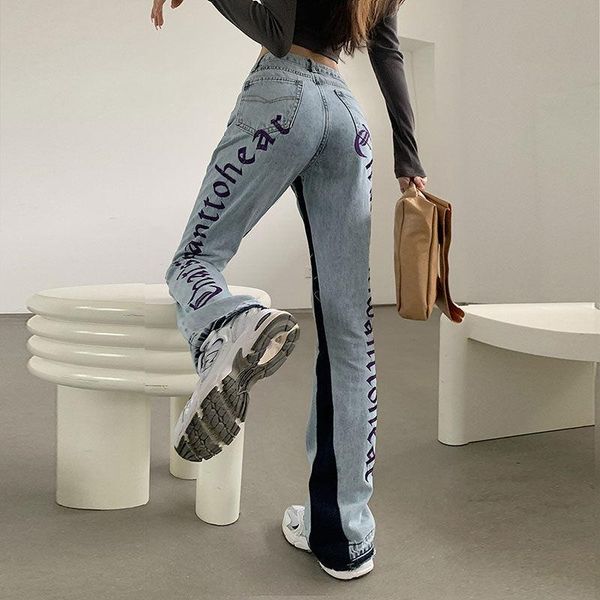 2021 high waist loose comfortable jeans for women plus size fashionable casual straight pants mom jeans washed embroidery, Blue
2021 high waist loose comfortable jeans for women plus size fashionable casual straight pants mom jeans washed embroidery, Blue