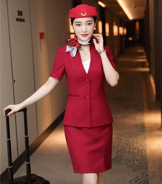 two piece dress summer short sleeve formal women business suits with skirt and styles ladies office work wear professional blazers set, White
two piece dress summer short sleeve formal women business suits with skirt and styles ladies office work wear professional blazers set, White