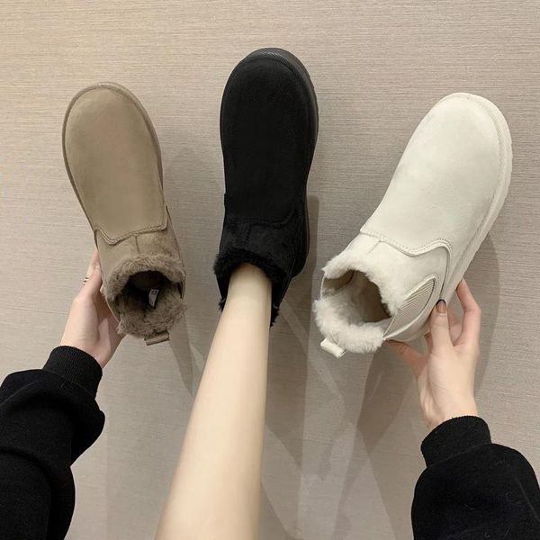 boots women snow 2021 winter plush shoes short combat booties woman chunky warm fur ankle, Black
boots women snow 2021 winter plush shoes short combat booties woman chunky warm fur ankle, Black