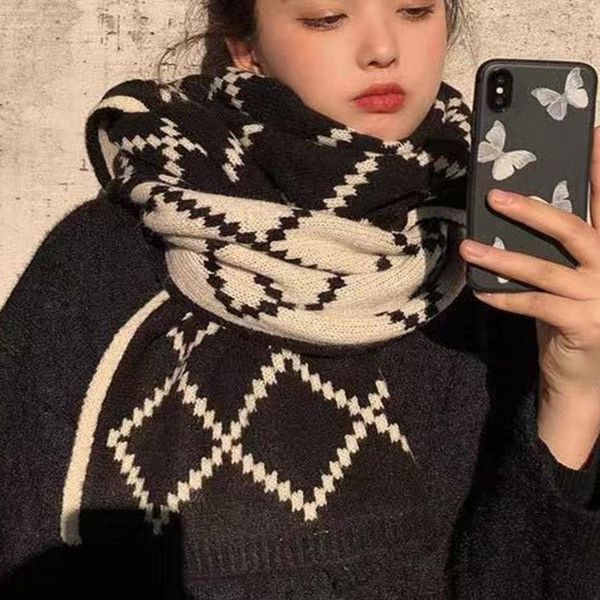 scarves korean scarf winter warm extended thickened double-sided rhombic jacquard wool knitted, Blue;gray
scarves korean scarf winter warm extended thickened double-sided rhombic jacquard wool knitted, Blue;gray