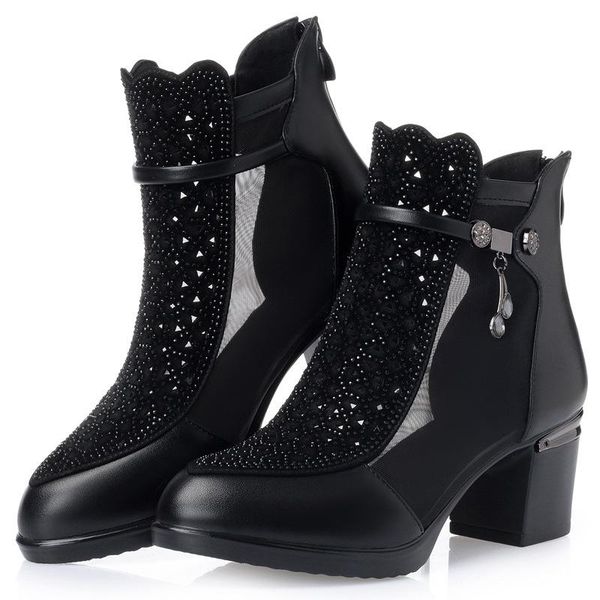 sandals boots woman elegant high-heeled large size 42 43 gauze hollow out breathable summer female, Black
sandals boots woman elegant high-heeled large size 42 43 gauze hollow out breathable summer female, Black
