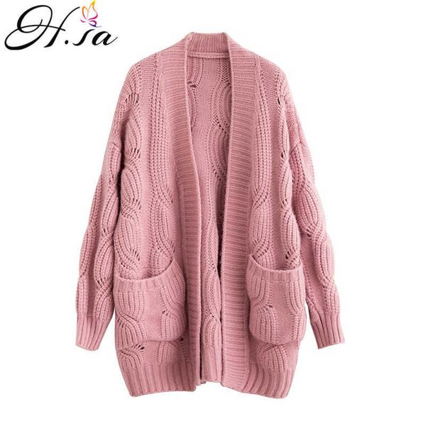 h.sa long sweet sweater and cardigans women pink oversized knit poncho yellow cardigans howllow out harajuku 210716, White;black
h.sa long sweet sweater and cardigans women pink oversized knit poncho yellow cardigans howllow out harajuku 210716, White;black