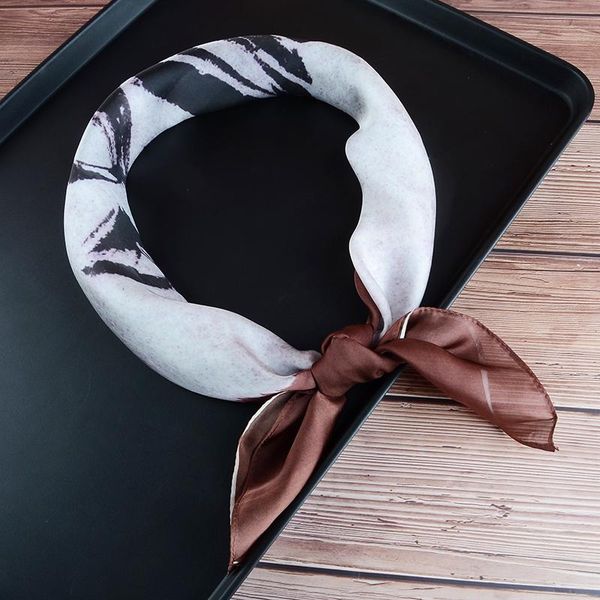 scarves 70*70cm square silk scarf headband for women fashion print hair band ties bandana head neck kerchief accessories, Blue;gray
scarves 70*70cm square silk scarf headband for women fashion print hair band ties bandana head neck kerchief accessories, Blue;gray