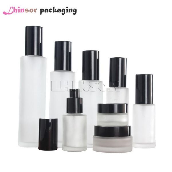 storage bottles & jars 5pcs/lot bright black cover frosted glass spray press pump bottle cream lotion empty cosmetic packing containers
storage bottles & jars 5pcs/lot bright black cover frosted glass spray press pump bottle cream lotion empty cosmetic packing containers