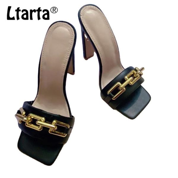 ltarta sandals and slippers summer fashion square toe chain high heels 3 color thick heel open toe women sandals 35-42 cgb, Black
ltarta sandals and slippers summer fashion square toe chain high heels 3 color thick heel open toe women sandals 35-42 cgb, Black