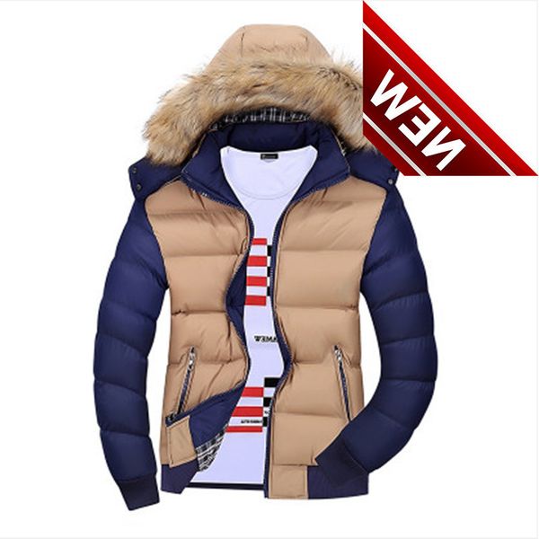 winter down jacket men casual fur hooded cotton padding parka mens brand windproof waterproof patchwork windbreaker jackets male, Black
winter down jacket men casual fur hooded cotton padding parka mens brand windproof waterproof patchwork windbreaker jackets male, Black