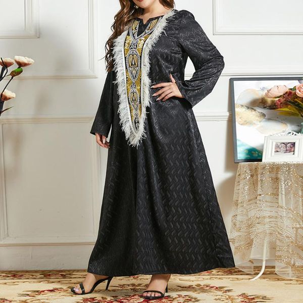 casual dresses 2021 autumn winter solid color embroidery plush women dress arabian muslim round neck long sleeve, Black;gray
casual dresses 2021 autumn winter solid color embroidery plush women dress arabian muslim round neck long sleeve, Black;gray