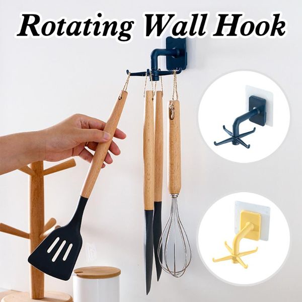 wall hooks 360° rotating 3kg self-adhesive hooks for hanging kitchen utensils towel clothes heavy duty
wall hooks 360° rotating 3kg self-adhesive hooks for hanging kitchen utensils towel clothes heavy duty