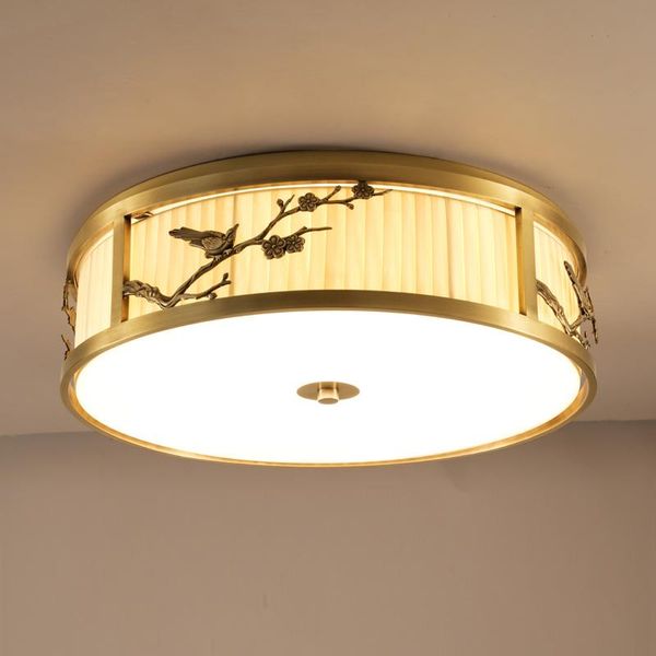new chinese style round ceiling lamp copper gold retro bedroom study led american indoor ceiling lamp
new chinese style round ceiling lamp copper gold retro bedroom study led american indoor ceiling lamp