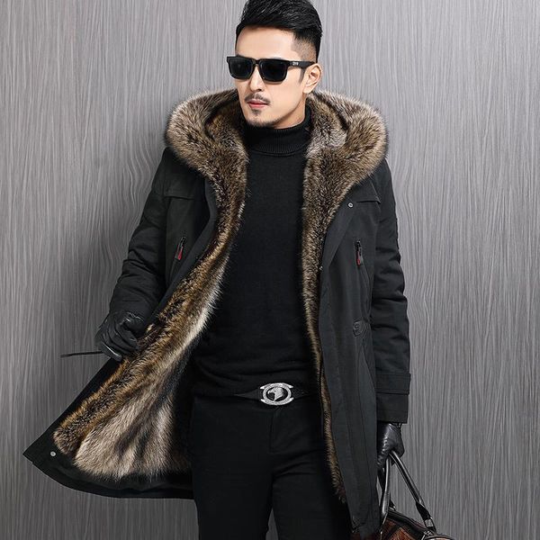 men's leather & faux 2021 real fur coat men jacket raccoon liner hooded parka warm parkas mens winter jackets chaqueta hombre 58-8206-2, Black
men's leather & faux 2021 real fur coat men jacket raccoon liner hooded parka warm parkas mens winter jackets chaqueta hombre 58-8206-2, Black