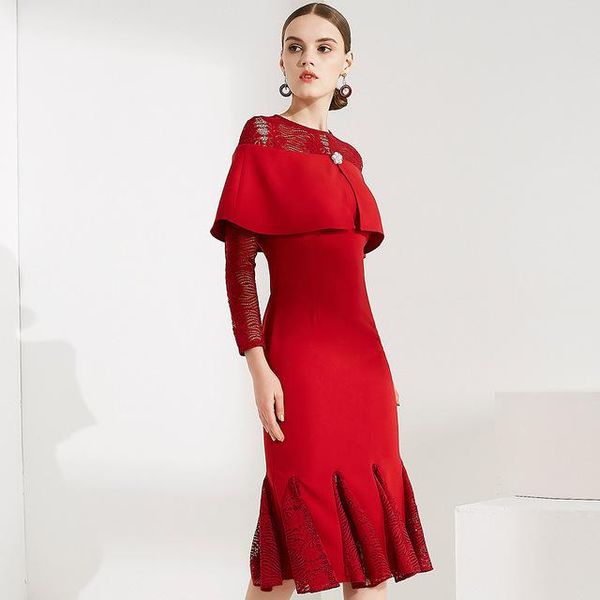 casual dresses lace patchwork vintage runway designer luxury dress ladies plus size slim red 2021 fashion autumn women, Black;gray
casual dresses lace patchwork vintage runway designer luxury dress ladies plus size slim red 2021 fashion autumn women, Black;gray