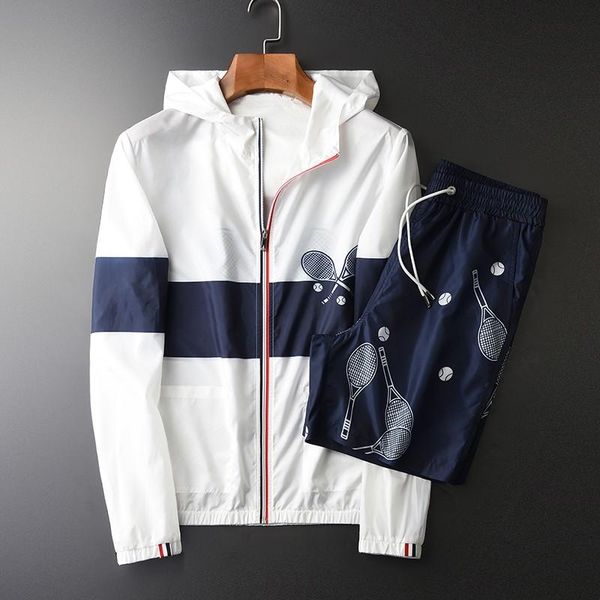 men's tracksuits summer mens sets (jacket+shorts) luxury printed sun proof clothing male suit plus size 4xl slim fit shorts man, Gray
men's tracksuits summer mens sets (jacket+shorts) luxury printed sun proof clothing male suit plus size 4xl slim fit shorts man, Gray