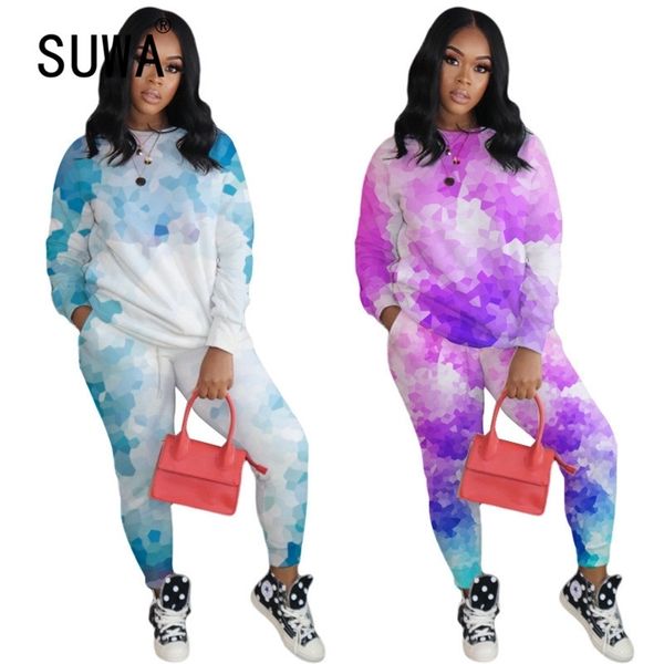 casual home wear tie dye tracksuit women two piece outfits matching sets long sleeve loose sweatshirt baggy pants sportswear 210525, White
casual home wear tie dye tracksuit women two piece outfits matching sets long sleeve loose sweatshirt baggy pants sportswear 210525, White