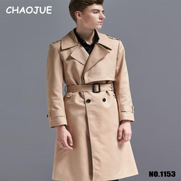 men's trench coats chaojue khaki long length coat 2021 fall/winter design england causal pea male double breasted overcoat, Tan;black
men's trench coats chaojue khaki long length coat 2021 fall/winter design england causal pea male double breasted overcoat, Tan;black