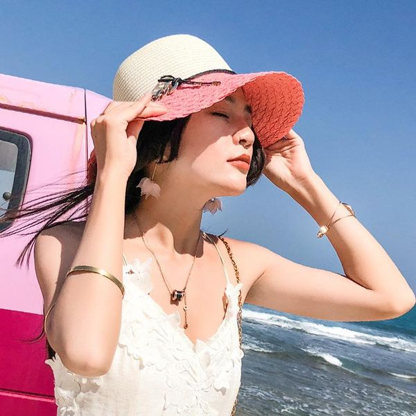 wide brim hats fashion tether bowknot big hat women summer sunshade sun foldable woven color matching straw, Blue;gray
wide brim hats fashion tether bowknot big hat women summer sunshade sun foldable woven color matching straw, Blue;gray