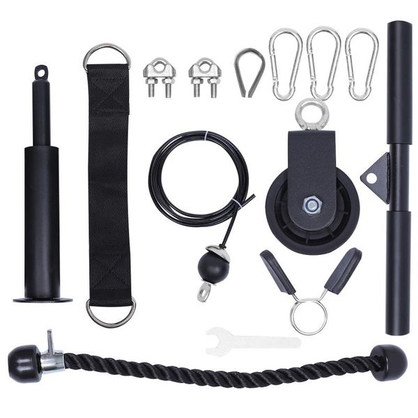 accessories 1 set fitness equipment pulley cable system triceps exercising machine attachment lifting arm biceps
accessories 1 set fitness equipment pulley cable system triceps exercising machine attachment lifting arm biceps
