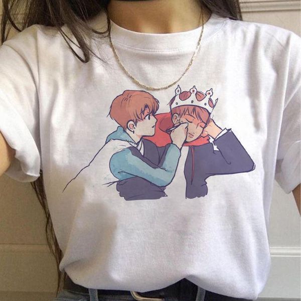 bangtan boys printed women t-shirt korean version kpop graphic t-shirt ulzzang harajuku jin suga j hope jimin v jungkook t-shirt, White
bangtan boys printed women t-shirt korean version kpop graphic t-shirt ulzzang harajuku jin suga j hope jimin v jungkook t-shirt, White