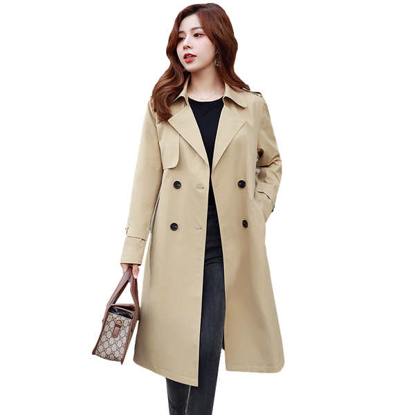 women's trench coats fashion long coat women autumn double breasted windbreaker female plus size loose overcoat ladies clothes h931, Tan;black
women's trench coats fashion long coat women autumn double breasted windbreaker female plus size loose overcoat ladies clothes h931, Tan;black