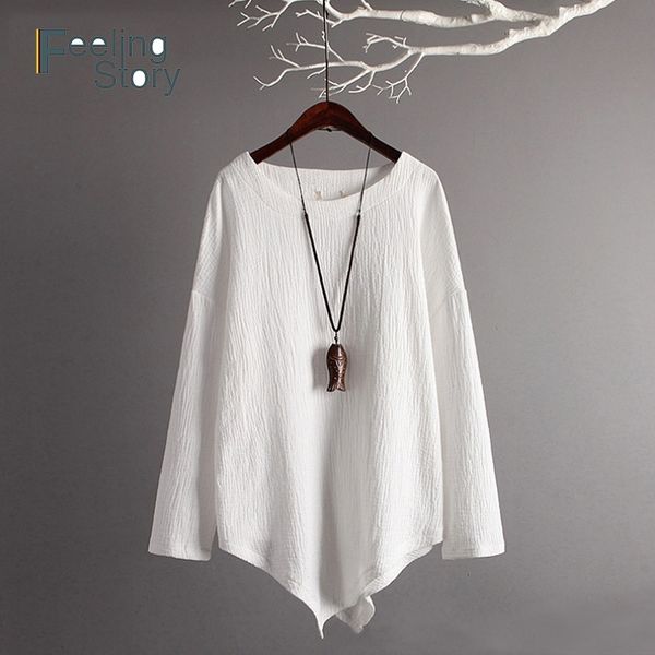 plus size 4x 5x cotton linen blouses spring long sleeve shirts asymmetric irregular casual loose camisa feminina 210603, White
plus size 4x 5x cotton linen blouses spring long sleeve shirts asymmetric irregular casual loose camisa feminina 210603, White