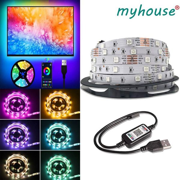 strips led lights usb phone app control wifi flexible rgb decoration backlight lamp night light luminous string for bedroom
strips led lights usb phone app control wifi flexible rgb decoration backlight lamp night light luminous string for bedroom