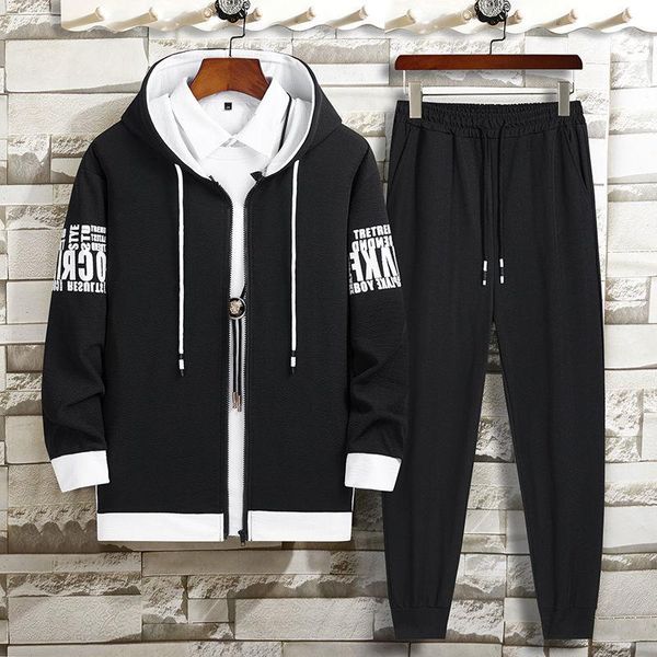 fall leisure suit male two - piece hooded sweater korean version of the trend of young handsome long-sleeved jacket, Gray
fall leisure suit male two - piece hooded sweater korean version of the trend of young handsome long-sleeved jacket, Gray