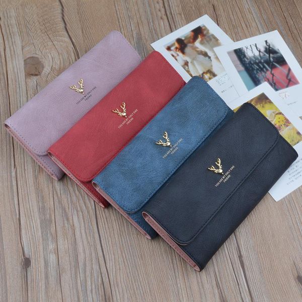 wallets fashion deer solid soft leather long wallet for women ladies zippers purse clutch mobile phone pocket card holder carteras bb82, Red;black
wallets fashion deer solid soft leather long wallet for women ladies zippers purse clutch mobile phone pocket card holder carteras bb82, Red;black