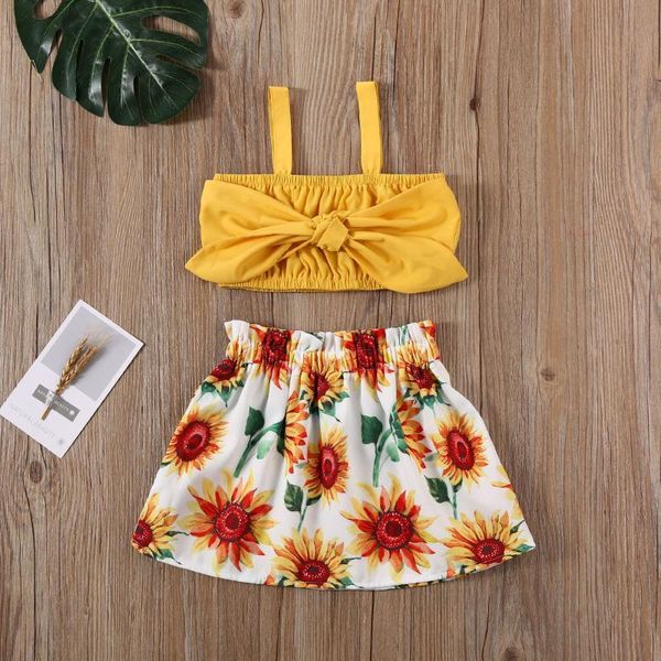 clothing sets baby & children's 0-4t kids girls 2pcs set crops vest sunflower skirts bowknot sunsuit summer, White
clothing sets baby & children's 0-4t kids girls 2pcs set crops vest sunflower skirts bowknot sunsuit summer, White